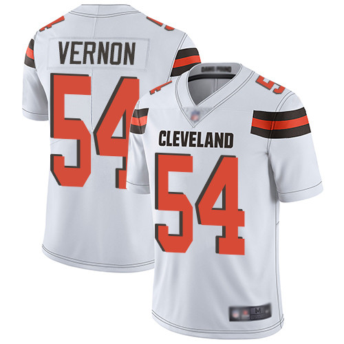 Cleveland Browns Olivier Vernon Men White Limited Jersey 54 NFL Football Road Vapor Untouchable
